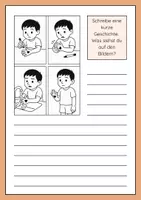 Vorschau - Arbeitsblätter - Schreibanlässe Bildergeschichten Alltag Kinder (Deutsch) - Seite 3