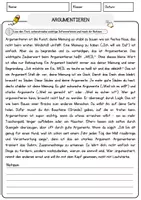 Vorschau - Arbeitsblätter - Argumentieren Grundschule Arbeitsblätter Lernmaterialien zum Üben Wiederholen und Fördern - Seite 1