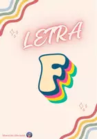 Vista previa - Tarjetas / Manipulativos - LETRA F - Portada