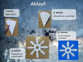 Vorschau - Stundenentwürfe - KUNST Schritt für Schritt: Schneeflocken basteln zu Weihnachten - Seite 3