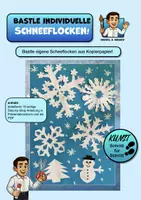 Vorschau - Stundenentwürfe - KUNST Schritt für Schritt: Schneeflocken basteln zu Weihnachten - Deckblatt