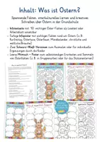 Aperçu - Feuilles d'exercices - Qu’est-ce que Pâques ? Matériel en allemand Ostern Deutsch - Page 1