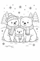 Vorschau - Mal- und Bastelvorlagen - Ausmalbilder Bildkarten Eisbär Polar Nordpol - Seite 3