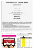 Vorschau - Spiele - Emil und die Detektive - Literaturseiten | Begleitmaterial zur Lektüre von Erich Kästner | Arbeitsblätter kapitelweise | Klasse 4-8 mit Lösungen - Seite 1