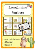 Vorschau - Stationenlernen - Materialpaket „Lesedominos“ – Leseförderung & Grammatik für Volksschule und Sekundarstufe (DaZ/DaF, Differenzierung) Leserätsel - Seite 1