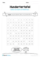 Vorschau - Arbeitsblätter - Hundertertafel / Hunderterfeld (20 Arbeitsblätter) - Seite 3