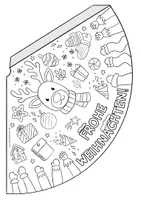Vorschau - Mal- und Bastelvorlagen - Partyhütchen - Frohe Weihnachten zum Ausmalen / Merry Christmas - Seite 3