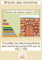 Aperçu - Matériel interactif - Le bricolo des nombres jusqu'à 10 - Page de couverture