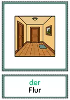 Vorschau - Bildkarten - RÄUME / WOHNEN (Wort- und Bildkarten DAF/DAZ) - Seite 1