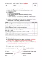 Vorschau - Klassenarbeiten - Klassenarbeit - Daten und Zufall - Wahrscheinlichkeit - Seite 1