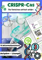 Vorschau - Arbeitsblätter - CRISPR-Cas: Genschere erklärt - Gen-Editing, Gentechnik - Deckblatt