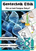 Vorschau - Arbeitsblätter - Gentechnik Ethikunterricht: Designer-Babys & Gen-Editing - Deckblatt