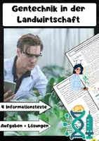 Vorschau - Arbeitsblätter - Gentechnik in der Landwirtschaft: CRISPR & Pflanzen Züchtung - Deckblatt