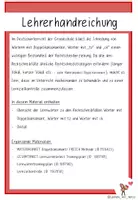 Vorschau - Test - Lernwörter Doppelkonsonant, tz, ck - Seite 1