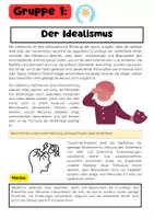 Vorschau - Arbeitsblätter - Philosophische Richtungen: Idealismus, Realismus, Existenzialismus, Stoizismus - Seite 1