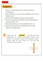 Vorschau - Arbeitsblätter - Stromkreis Gruppenarbeit: Batterie, Glühbirne, Schalter, Kabel - Seite 2