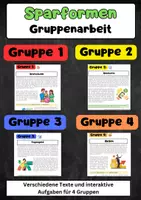 Vorschau - Arbeitsblätter - Sparformen Gruppenarbeit: Sparschwein, Sparkonto, Tagesgeld, Aktien - Deckblatt
