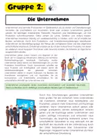 Vorschau - Arbeitsblätter - Geldkreislauf Gruppenarbeiten: Haushalte, Unternehmen, Staat, Banken - Seite 3