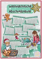 Vorschau - Arbeitsblätter - Abschreibtexte - Weihnachten, Klasse 5-6 - Deckblatt