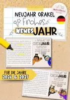 Vorschau - Spiele - Neujahr | Silvester Orakel | Grußkarte | 2026 und 2027 - Deckblatt