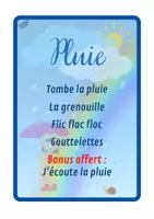 Aperçu - Apprentissages en autonomie - PARTITIONS TONGUE DRUM thème PLUIE - Page 2