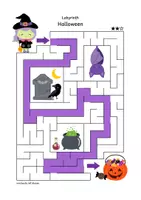 Vorschau - Arbeitsblätter - Labyrinth: Halloween (1. & 2. Klasse) - Seite 2