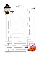 Vorschau - Arbeitsblätter - Labyrinth: Halloween (1. & 2. Klasse) - Seite 3