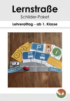 Vorschau - Arbeitsblätter - Große Lernstraße (Schilder und Arbeitsplan) - Deckblatt
