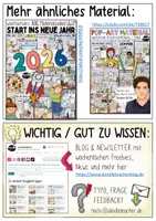 Vorschau - Arbeitsblätter - Jahr 2026 / Neujahr / Neujahrsvorsätze - in Sketchnotes - Seite 2