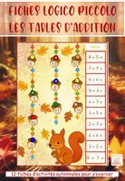 Aperçu - Apprentissages en autonomie - Fiches Logicos des tables d'addition - Page de couverture
