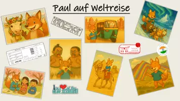 Vorschau - Arbeitsblätter - Paul reist um die Welt! - Seite 1