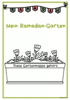 Vorschau - Arbeitsblätter - Mein Ramadan - Garten - Deckblatt