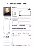 Vorschau - Arbeitsblätter - Steckbrief Clemens Brentano - Seite 1