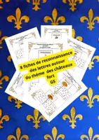 Aperçu - Apprentissages en autonomie - 8 fiches de reconnaissance des lettres 3 écritures —monde médiéval GS - Page de couverture
