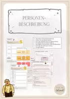 Vorschau - Unterrichtsreihen - Materialpaket Personenbeschreibung - Deutsch - Deckblatt