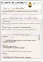 Vorschau - Unterrichtsreihen - Materialpaket Personenbeschreibung - Deutsch - Seite 1