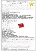 Vorschau - Spiele - Weihnachten Lernspiel/Lernweg (Nichtleser: 1.Klasse, Vorschule, Förderschule) - Seite 1
