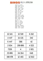 anteprima - Esercizi - BINGO DELLE 4 OPERAZIONI - Pagina 3