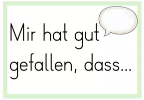 Vorschau - Poster - Rückmeldung/Reflexion für Vortrag/Präsentation (Kl. 1 - 4) - Deckblatt