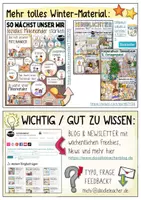 Vorschau - Mal- und Bastelvorlagen - Kleine Winter-Monsterchen - Bastelvorlagen ❄️, ☃️, ⭐️ & 🎄 Schneemann - Seite 1