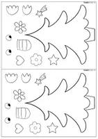 Vorschau - Mal- und Bastelvorlagen - Kleine Winter-Monsterchen - Bastelvorlagen ❄️, ☃️, ⭐️ & 🎄 Schneemann - Seite 2