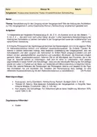 Vorschau - Klassenarbeiten - Klausur Erpenbeck Heimsuchung Architekt Textanalyse - Deckblatt