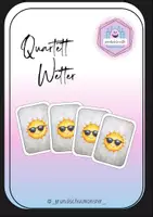 Vorschau - Spiele - Thema Wetter - Quartett - Deckblatt