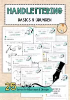 Vorschau - Unterrichtsreihen - Handlettering - Basics und Übungen - Deckblatt