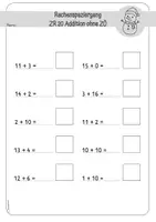 Vorschau - Spiele - Rechenspaziergang 1. Klasse: ZR 20 Addition ohne ZÜ. Winter - Edition. - Seite 2