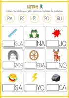 Vista previa - Tarjetas / Manipulativos - LETRA R - página 2