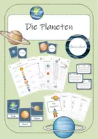 Vorschau - Mal- und Bastelvorlagen - Planeten und Sterne: Die Planeten - Deckblatt