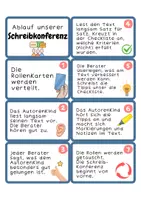 Vorschau - Spiele - Ablauffächer & Rollenkarten Schreibkonferenz - Seite 1