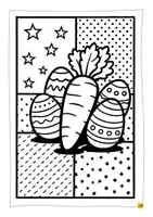 Vorschau - Mal- und Bastelvorlagen - Ostern - 12 Pop-Art-Ausmalbilder - Seite 2