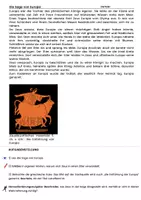 Vorschau - Arbeitsblätter - Arbeitsblatt: Die Sage von Europa - mit Differenzierung - Deckblatt